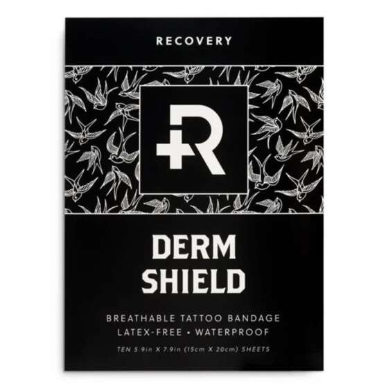 How do you use Dermshield to heal a tattoo
