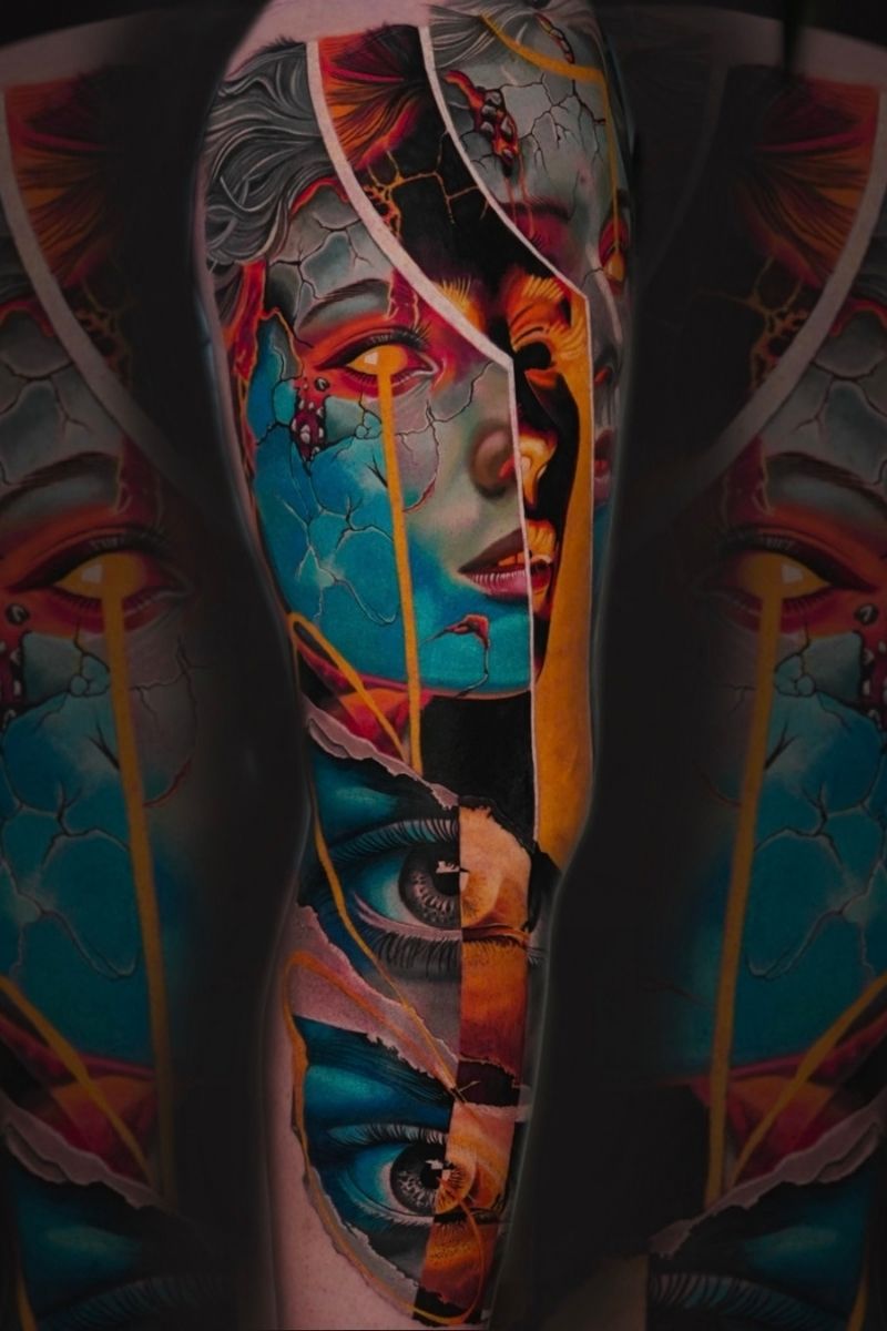 Color contrast tattoo Kansas City
