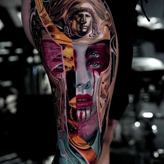 Award-winning color tattoo by Frank Tattoo Arts at Villain Arts Tampa 2025