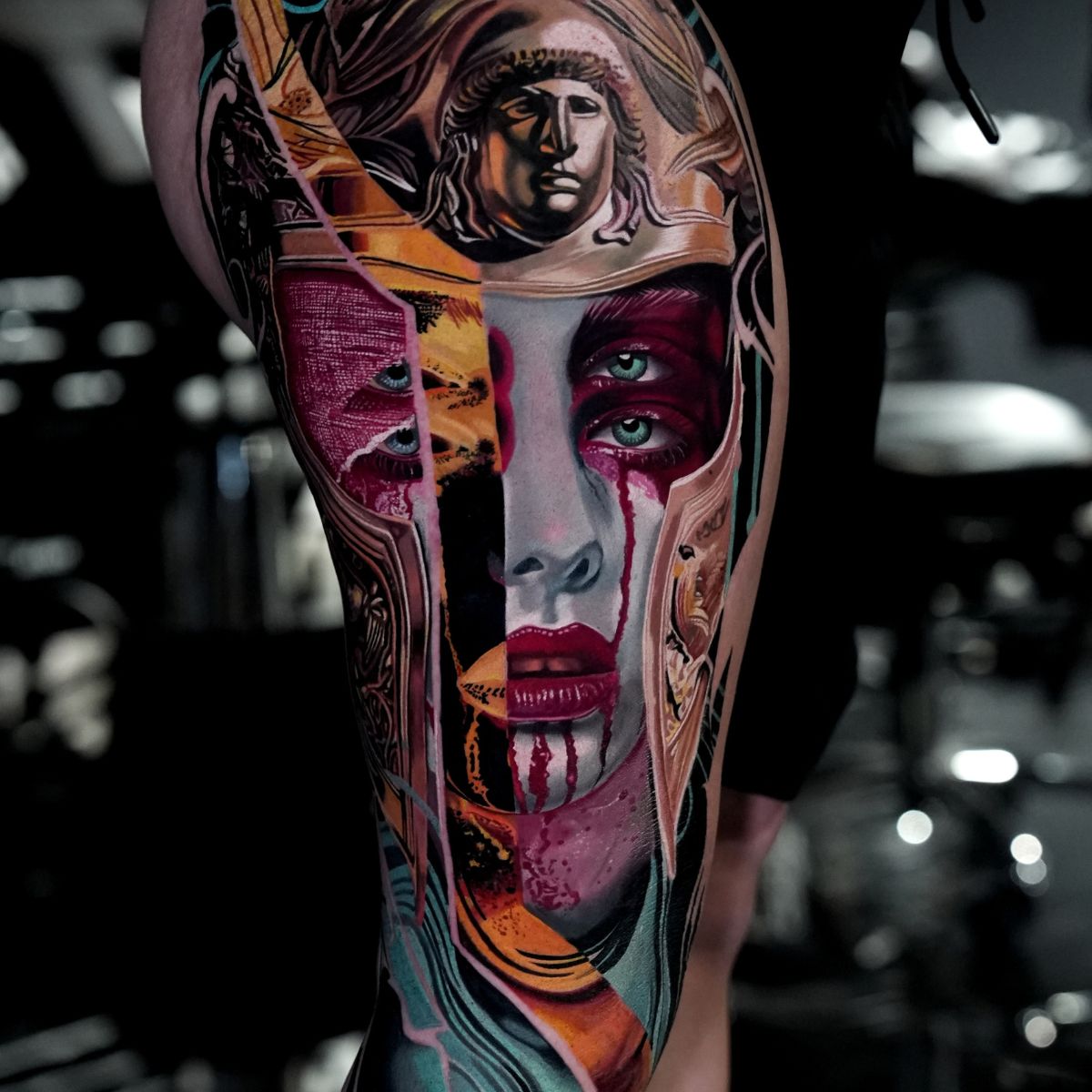 Award-winning color tattoo by Frank Tattoo Arts at Villain Arts Tampa 2025